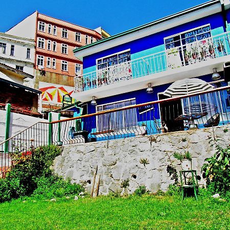 La Casa Azul Hostel Valparaíso Exteriör bild