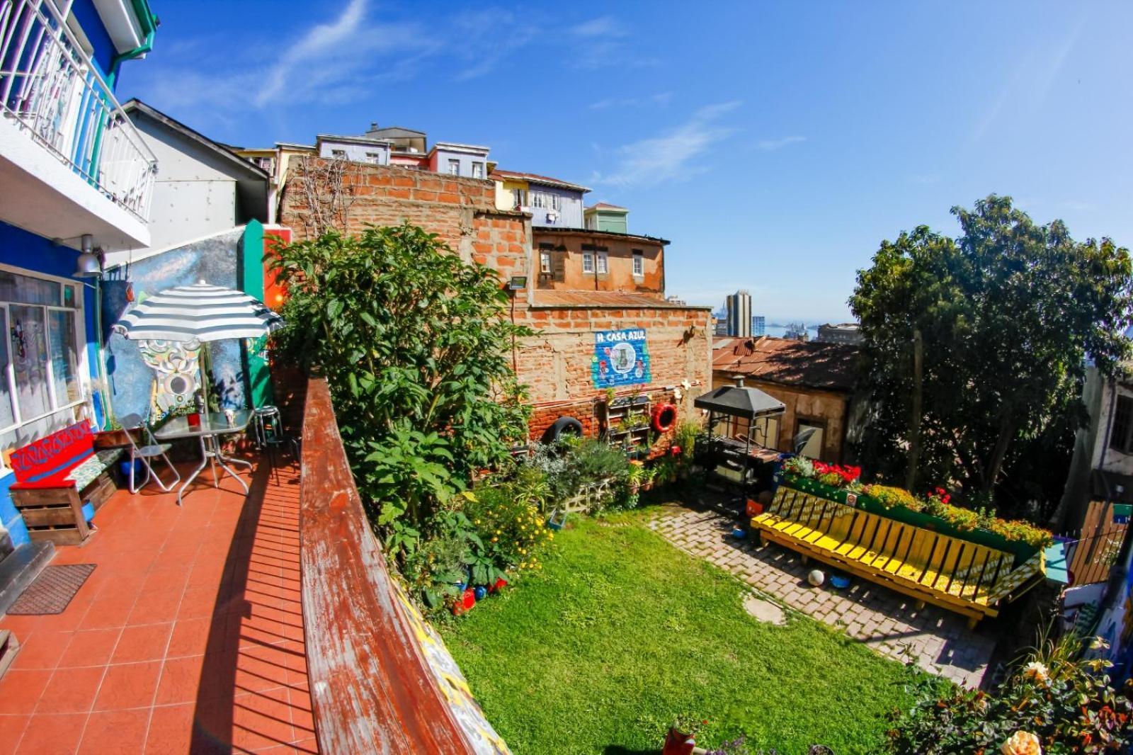 La Casa Azul Hostel Valparaíso Exteriör bild