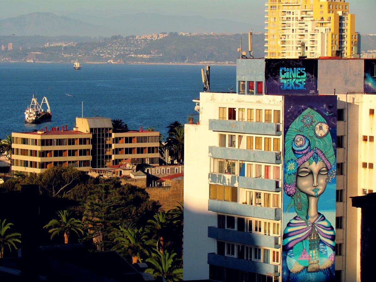 La Casa Azul Hostel Valparaíso Exteriör bild