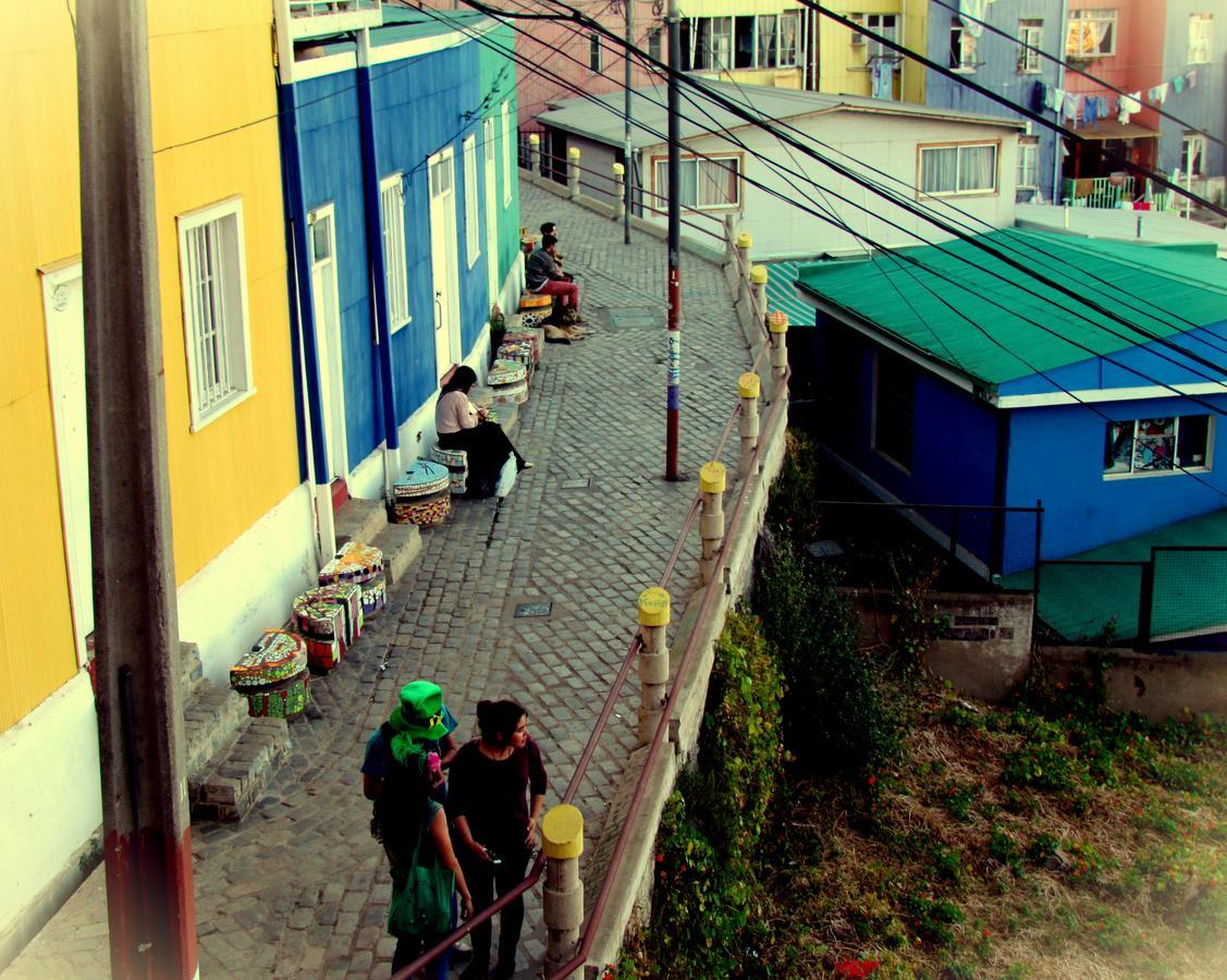 La Casa Azul Hostel Valparaíso Exteriör bild