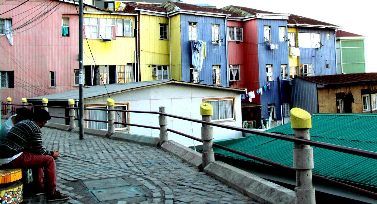 La Casa Azul Hostel Valparaíso Exteriör bild